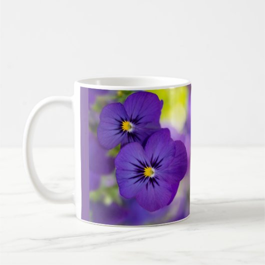 Schöne Blumen Kaffeetasse (Links)