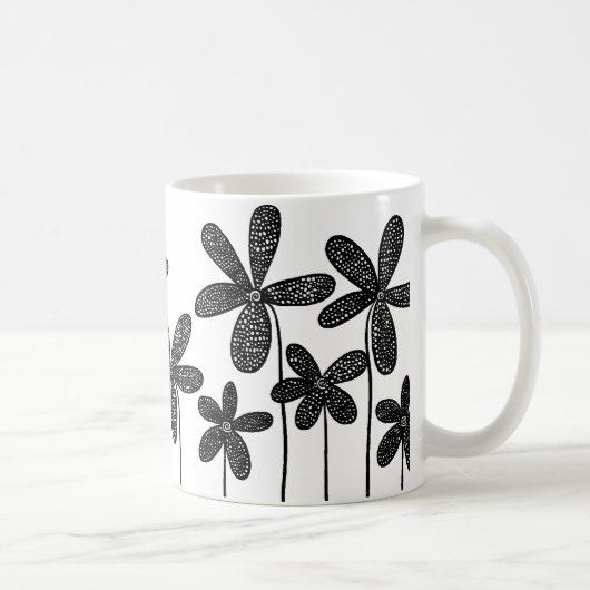Schöne Blumen Kaffeetasse (Rechts)