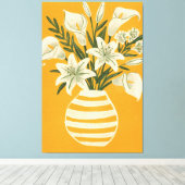 Schöne Blumen Leinwanddruck (Insitu (Holzboden))