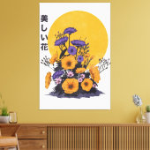 schöne Blumen Leinwanddruck (Insitu (Wohnzimmer))