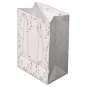Schöne Blumen  Mittlere Geschenktüte (Vorderseite Schrägansicht)