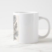 Schöne Blumen Muster, aufblühende Freude Jumbo-Tasse (Rechts)