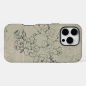 Schöne Blumen Muster Japanische Kirschblüte  iPhone Hülle (Rückseite (Horizontal))