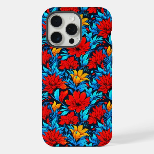 Schöne Blumen MusterDesign-30752 iPhone Hülle (Rückseite)