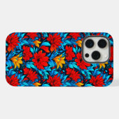 Schöne Blumen MusterDesign-30752 iPhone Hülle (Rückseite (Horizontal))