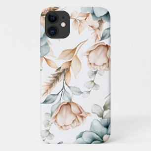 Schöne Blumen nahtlose Muster mit Vintage Case-Mate iPhone Hülle