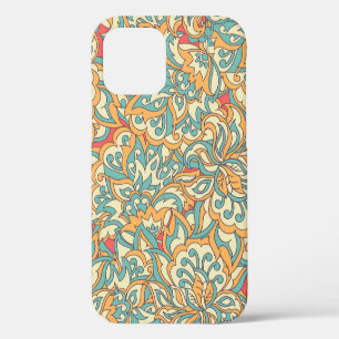 schöne Blumen nahtloses Muster. floral vintage iPhone 12 Hülle