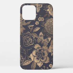 Schöne Blumen Pfingstrosen, Rosen und Schmetterlin Case-Mate iPhone Hülle