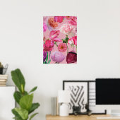 Schöne Blumen Poster (Heimbüro)