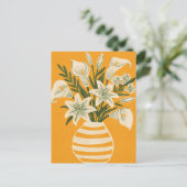 Schöne Blumen Postkarte (Stehend Vorderseite)