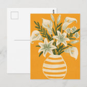 Schöne Blumen Postkarte (Vorne/Hinten)