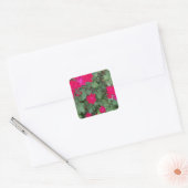 Schöne Blumen Quadratischer Aufkleber (Umschlag)