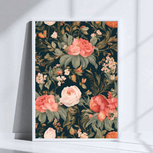 Schöne Blumen Rosenblüten Poster