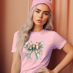 Schöne Blumen-Schleife T-Shirt