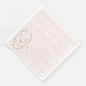 Schöne Blumen Serviette (Ecke)
