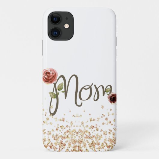 Schöne Blumen & Sparkling Mama iPhone 11 Fall Case-Mate iPhone Hülle (Rückseite)