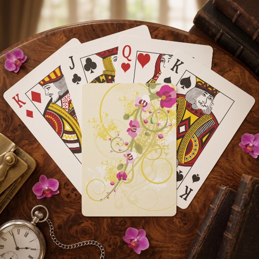 Schöne Blumen Spielkarten