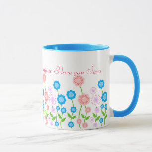 Schöne Blumen-Tasse für Tochter Tasse