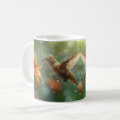 Schöne Blumen und Kolibris Kaffeetasse (Vorderseite Links)
