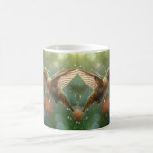 Schöne Blumen und Kolibris Kaffeetasse (Mittel)