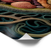 Schöne Blumen Viktorianisch Elegante Hübsche Blume Poster (Ecke)