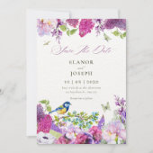 Schöne Blumenanlage Save The Date (Vorderseite)