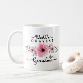 Schöne BlumenAquarell-WeltOkayest Großmutter Kaffeetasse