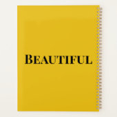 Schöne Blumenblume Kalender Planer (Rückseite)