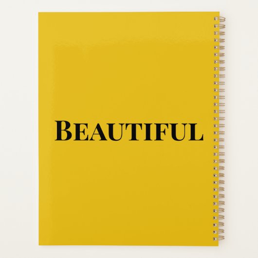 Schöne Blumenblume Kalender Planer (Rückseite)