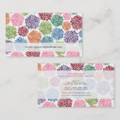 Schöne BlumenBlumen-kundenspezifische Visitenkarte (Vorne/Hinten)