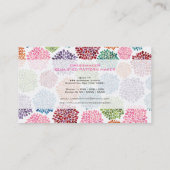 Schöne BlumenBlumen-kundenspezifische Visitenkarte (Rückseite)