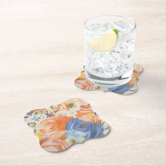 Schöne Blumenbouquet Illustration Untersetzer (Vor Ort)