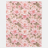 Schöne Blumendecke - Ideal für sie Fleecedecke (Vorderseite)