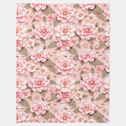 Schöne Blumendecke - Ideal für sie Fleecedecke (Vorderseite)