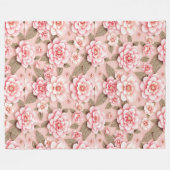 Schöne Blumendecke - Ideal für sie Fleecedecke (Vorderseite (Horizontal))