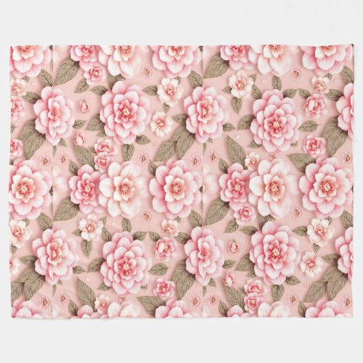 Schöne Blumendecke - Ideal für sie Fleecedecke (Vorderseite (Horizontal))