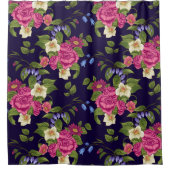 Schöne Blumendekoration, auffallend Duschvorhang (Vorderseite)