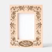 Schöne Blumendekoration Personalisierte Botschaft  Geätzte Rahmen (Vorderseite)