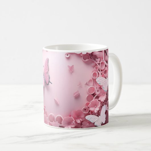Schöne Blumendesign Coffee Tasse (VorderseiteRechts)