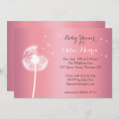 Schöne Blumendusche Einladung (Vorne/Hinten)