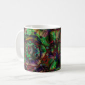 Schöne Blumenexplosion Abstrakt Kaffeetasse (Vorderseite Links)