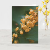 Schöne Blumenfotografie leere Karte (Gelbe Blume)