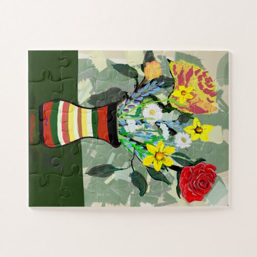 Schöne Blumenfreude Puzzle (Horizontal)