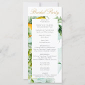 Schöne Blumenfrucht Wasserfarbenhochzeit im Sommer (Rückseite)