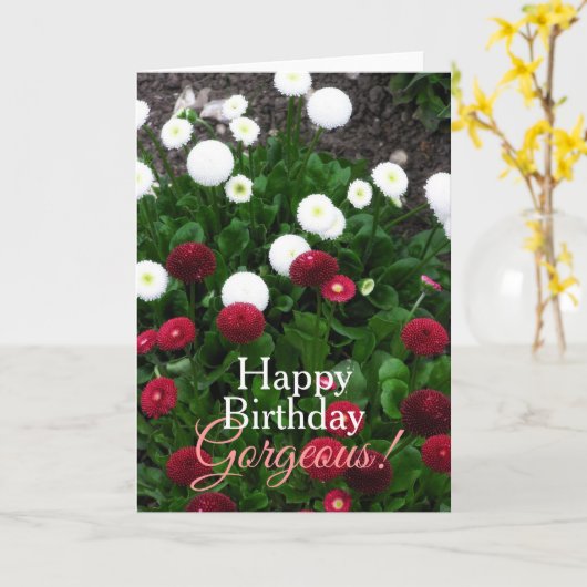 Schöne Blumengarten Geburtskarte Karte (Gelbe Blume)