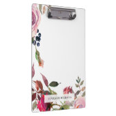 Schöne Blumengrenze und Name Klemmbrett (Rechts)