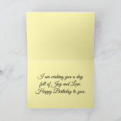 Schöne Blumengrußkarte Karte (Innenseite)