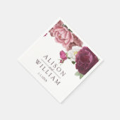 Schöne Blumenhochzeit Serviette (Ecke)