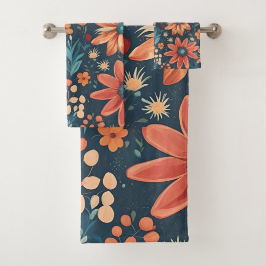 Schöne Blumeninspirierung Badhandtuch Set (Insitu)