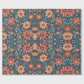 Schöne Blumeninspirierung Geschenkpapier (Flach)